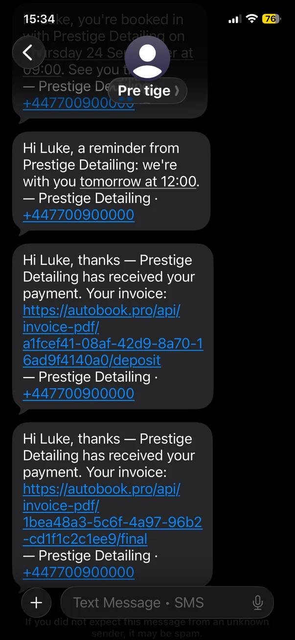 Automated reminders